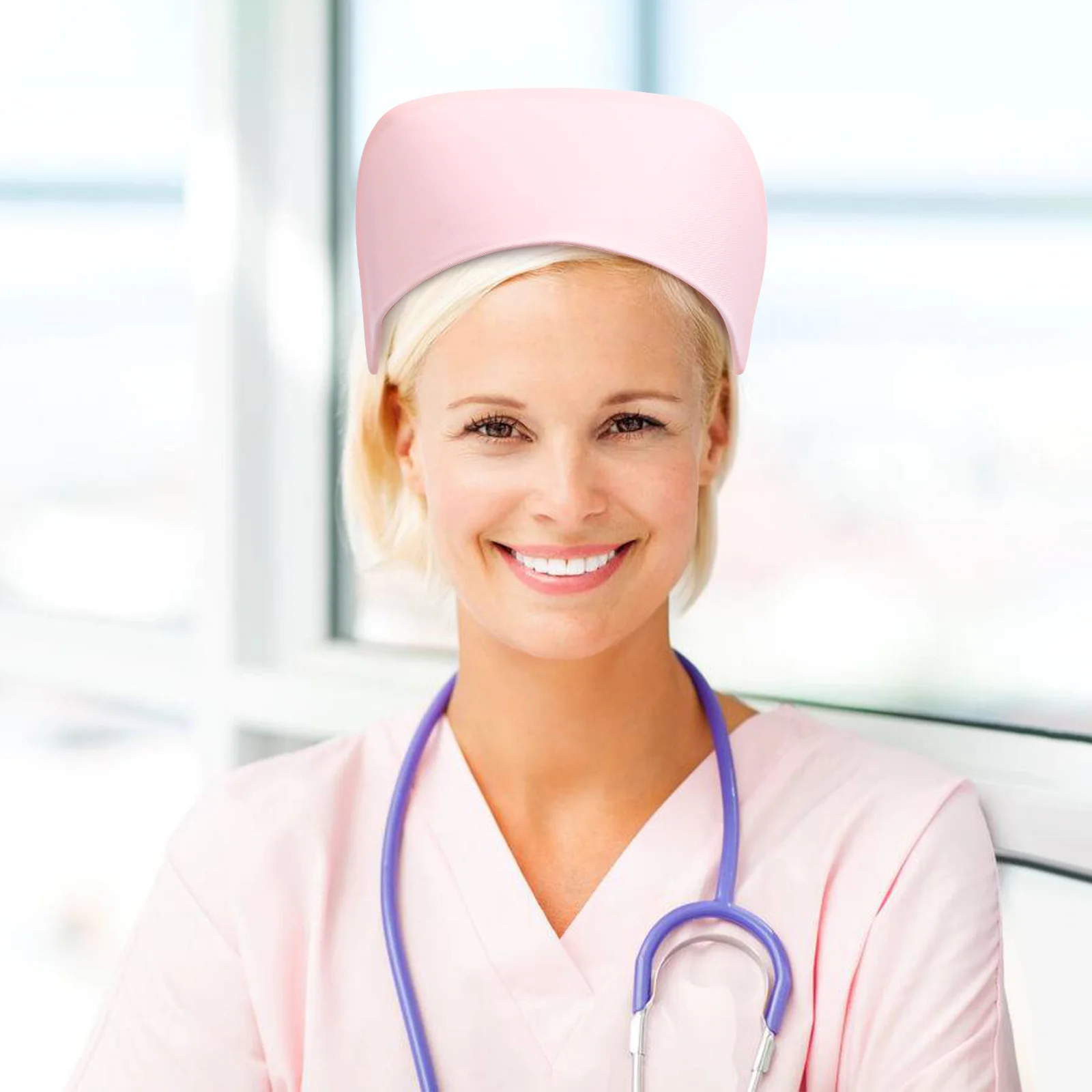 قبعة ممرضة من القطن الفاخر بتصميم متوافق مريح ومقاوم للتشوه لحفلات حفل التمريض في المدرسة #5