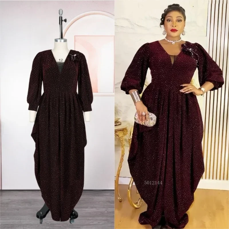 

Plus Size African Party Dresses for Women 2026 New Fashion Dashiki Ankara Wedding Evening Gown Elegant Turkey Muslim Maxi Dress