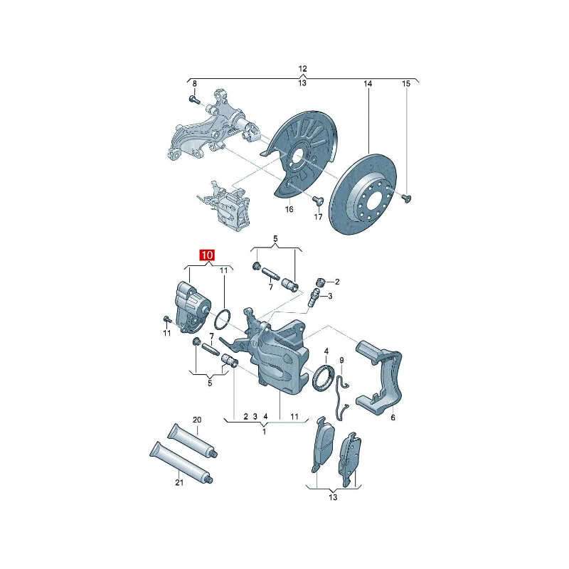 Golf S3 A3 A3 (imported) A3 New Energy (Imported) TT TTS rear pump motor R 8V0998281A  5QD998281A 3Q0998281A