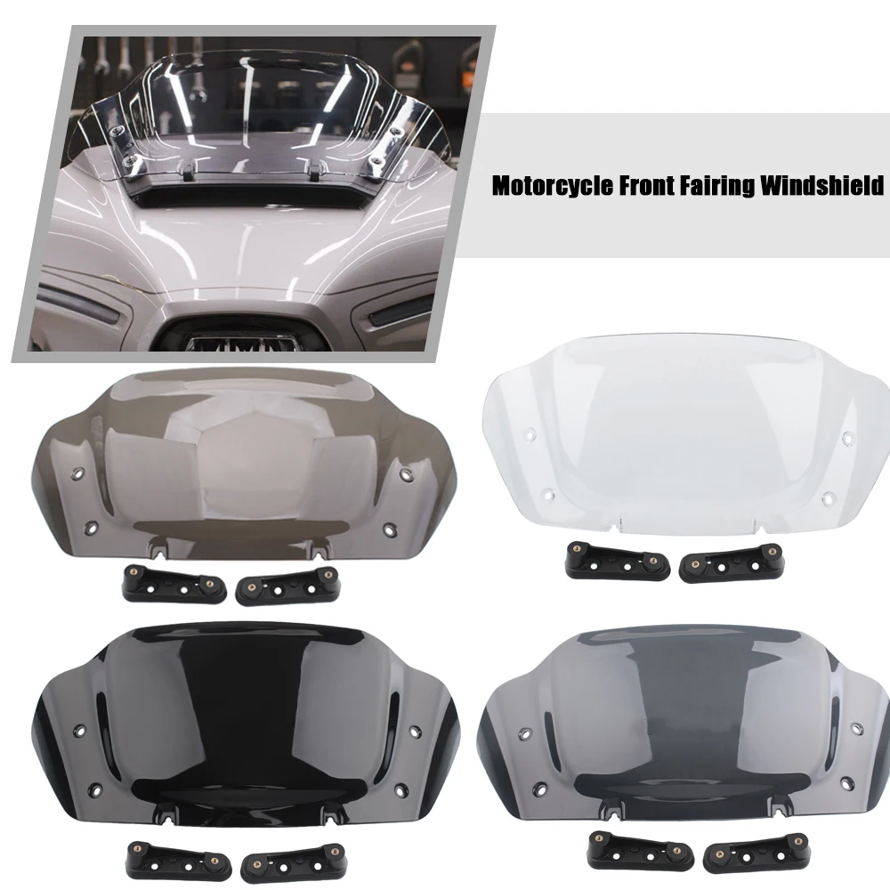 

Motorcycle Accessories 10 inch ABS Plastic Clear/Black/Tea/Smoke Fit For Harley CVO Street Glide FLHXSE models 2023 2024 -Later