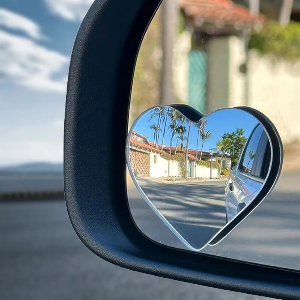

Heart Shaped Blind Spot Mirrors for Cars Side View Mirror Frameless Blind Spots Mirror Vehicle Side Mirror for Enhanced Safety
