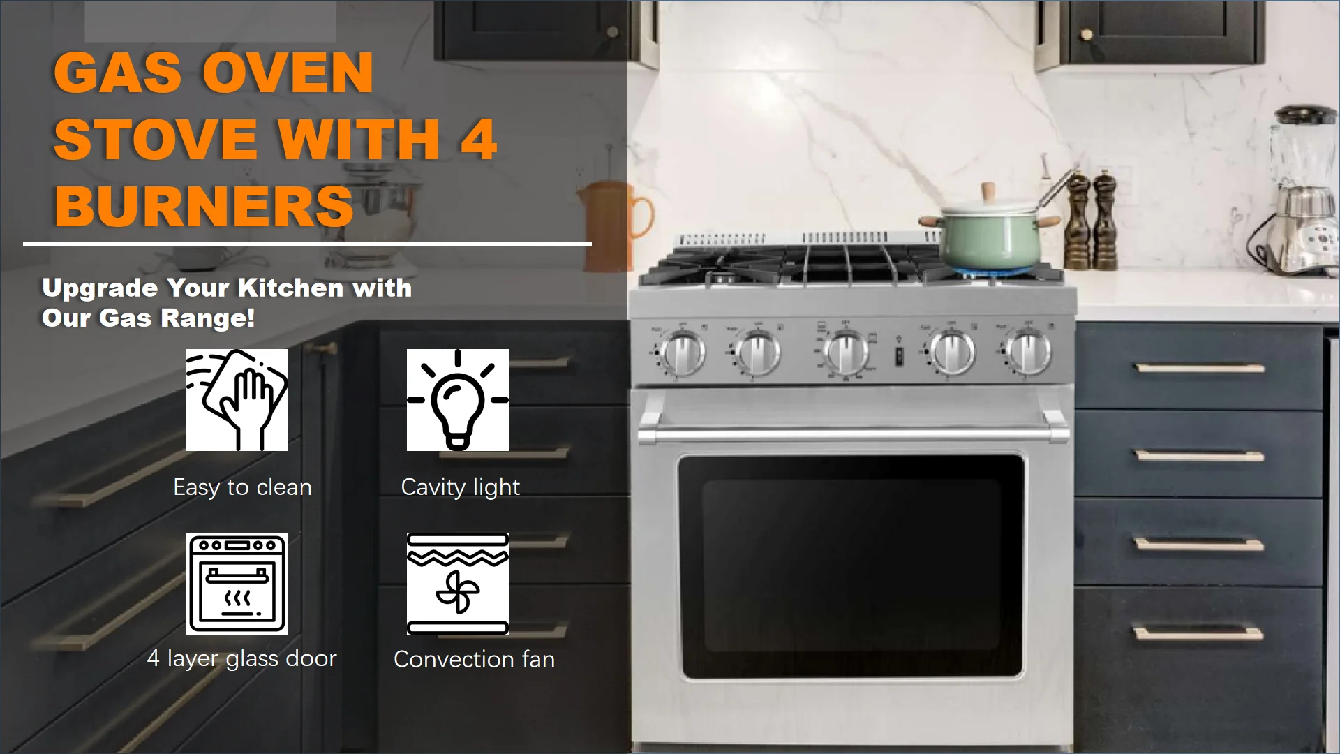 30'' 5.0 Cu.ft Freestanding Ga - огляд і ціна Kitchen Appliances Electric Stove