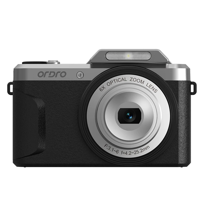 ORDRO D27 Compact Digital Camera 4k for Daily Vlog Filming Supports Selfies App Control