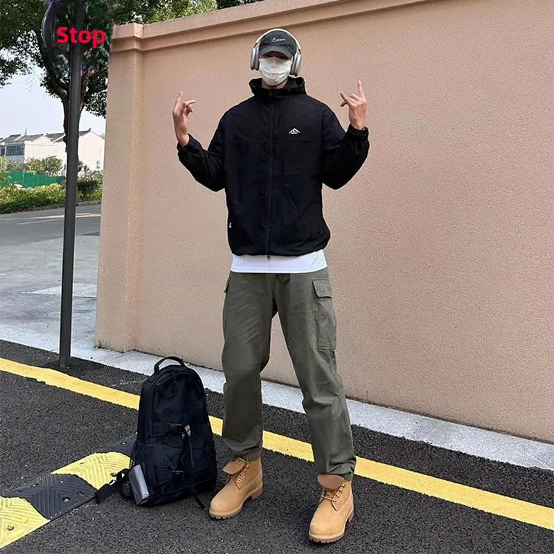 

American Sle Military een Outdoor Men's Winter Casual Pants Loose Fit Waist Trousers Workwear Trousers Boots