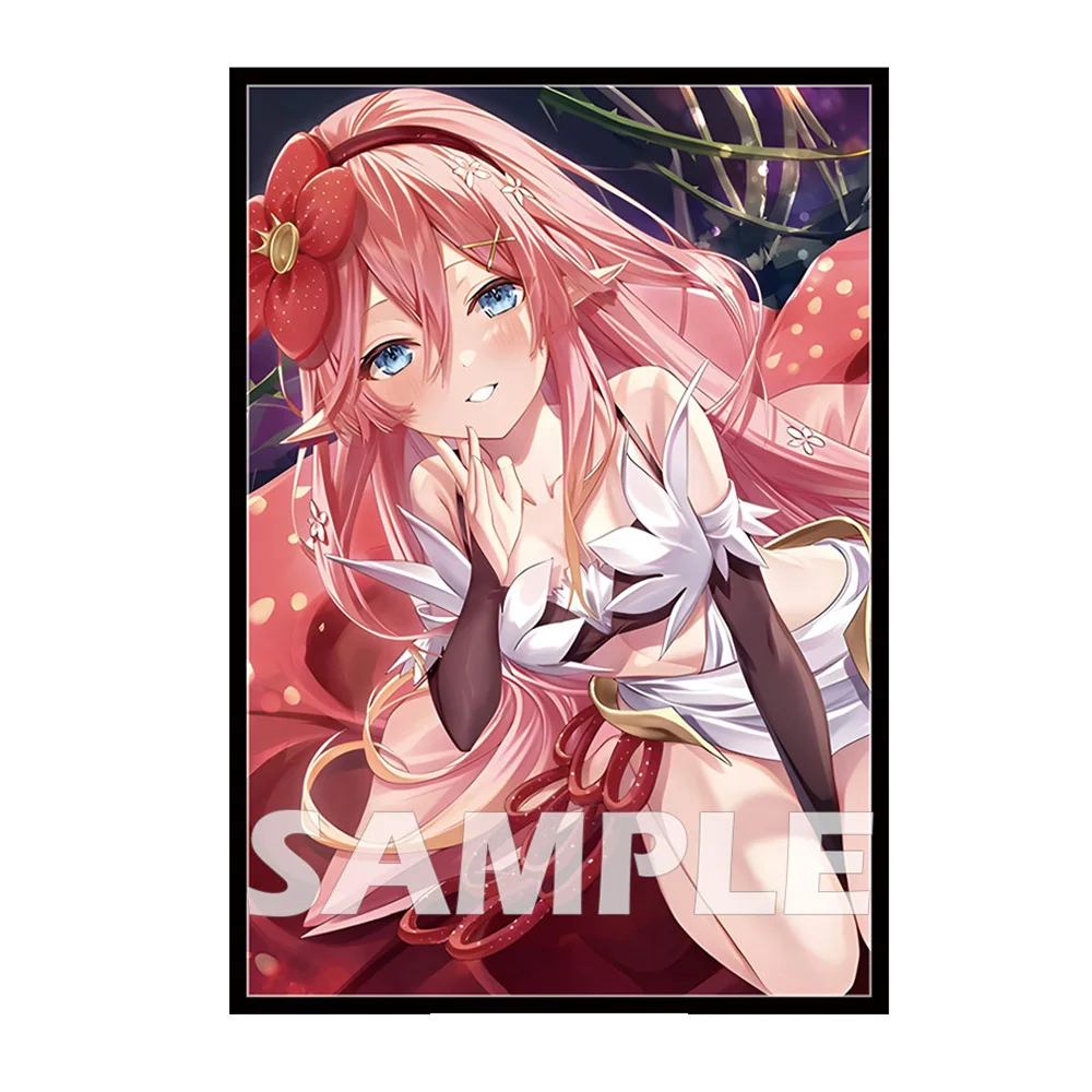 60ct Card Holder Top Loading Board Game Trading Card Sleeves 62X89MM Deck Protector for YGO Art Anime Printing Card Sleeves