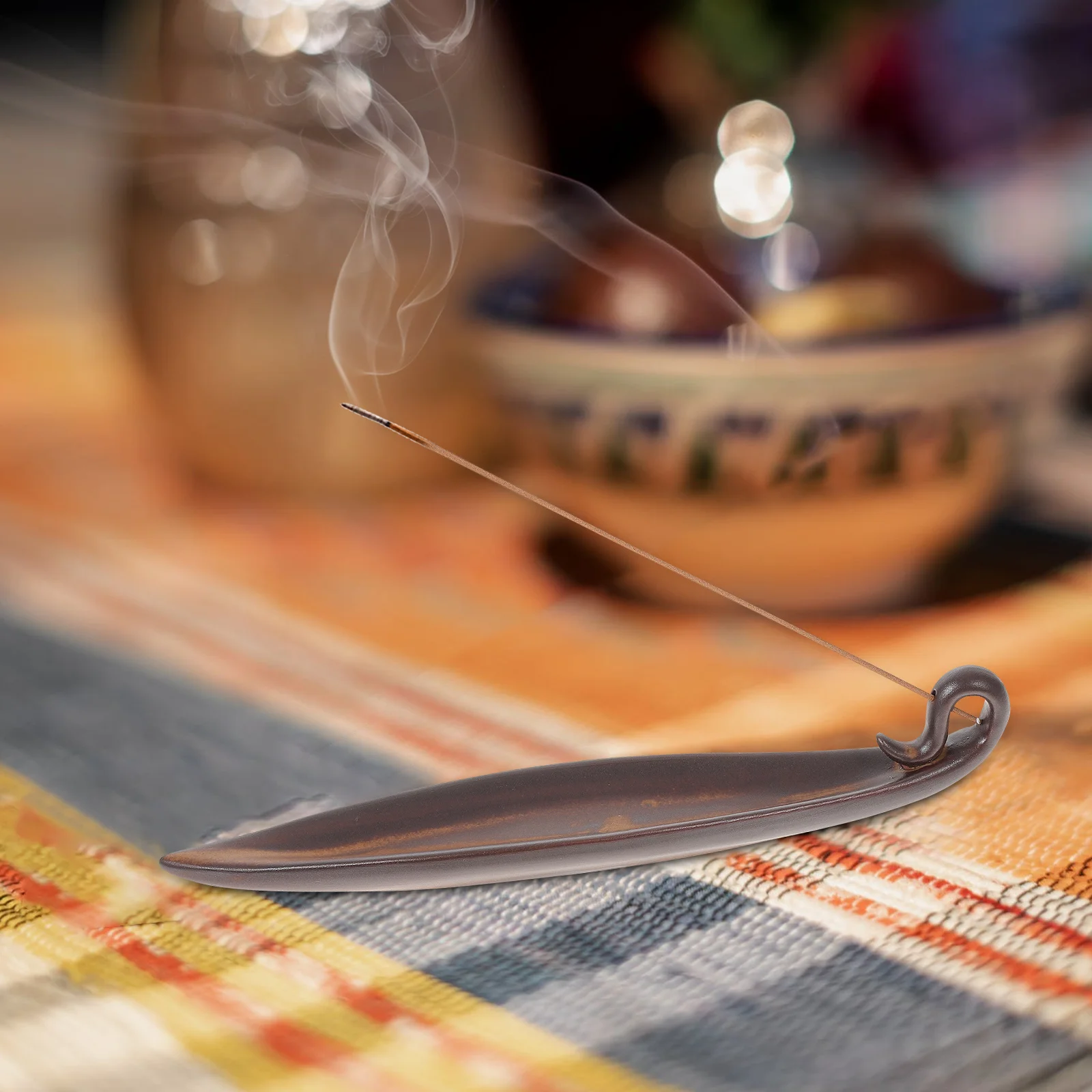 

Incense Burner Wood Censer Ornament for Aromatherapy Air Purification Bedroom Study Yoga Room Desktop Decoration Natural Craft