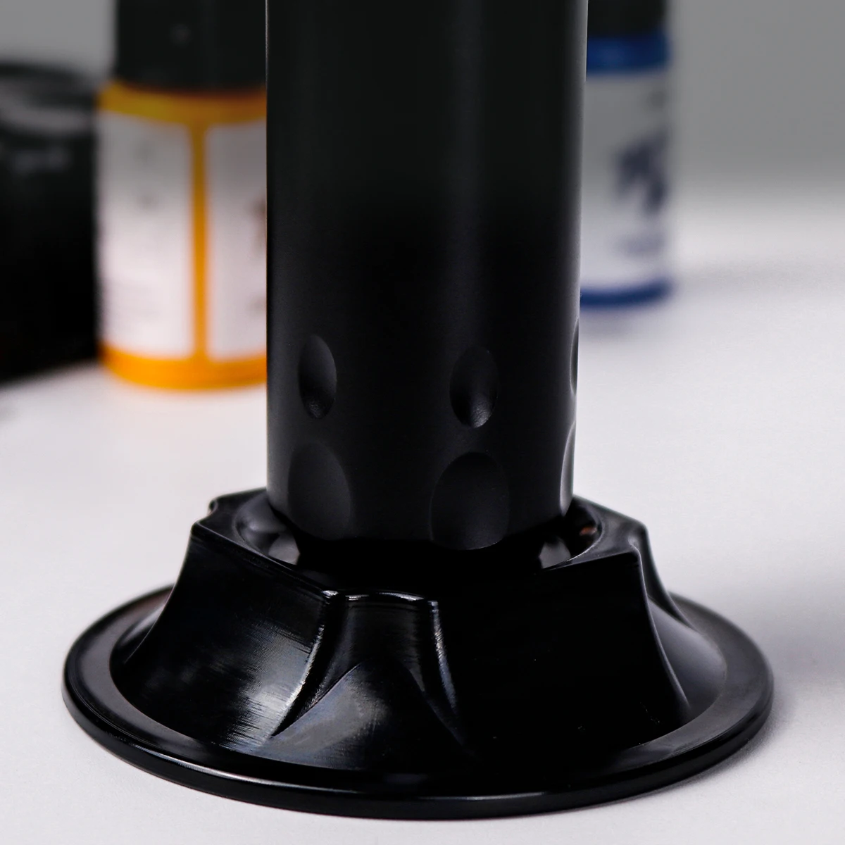 1/2 قطعة جديد أسود البلاستيك ماكينة رسم الوشم التجميلي حامل قلم عرض قوس تخزين الرف صينية دائمة إطار دعم الوشم الملحقات #4