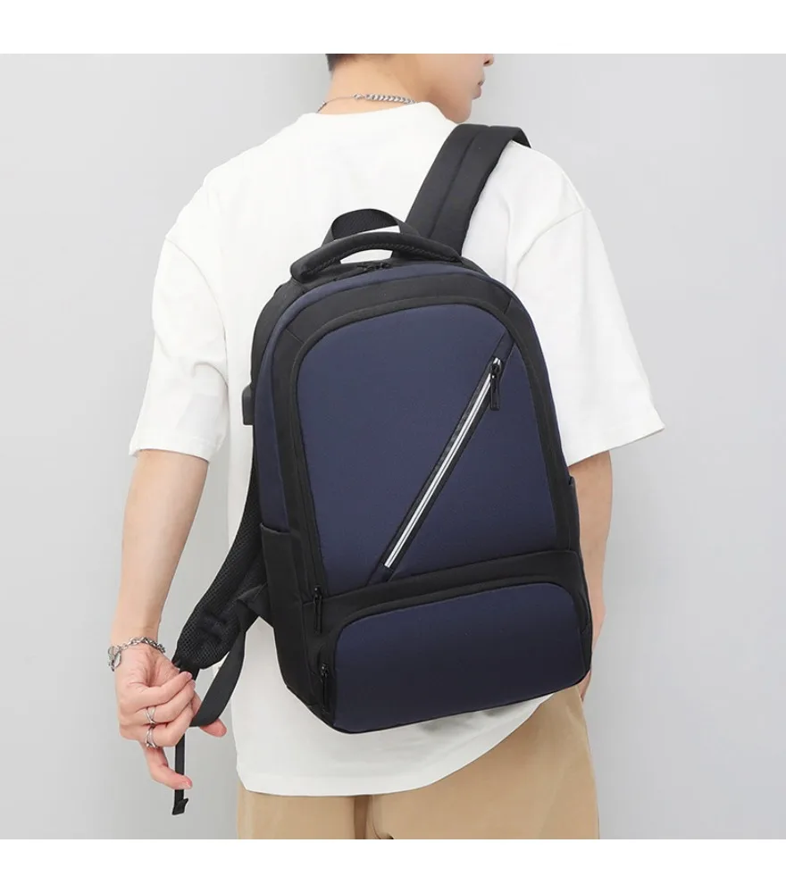 Large capacity student schoolbag breathable strap premium sense backpack travel leisure business computer bag