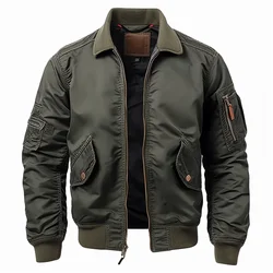 Heren Vintage Casual Flight Light Air Bomber Militair Jack