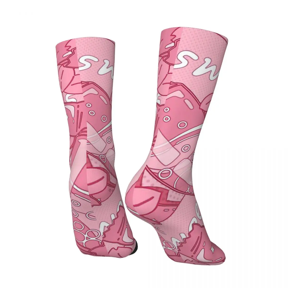 Hip Hop Vintage The Yummy Set O Cute Snacks Drinks And The Japanese Cherry Tree Petals Crazy Men's Socks Unisex Crew Sock