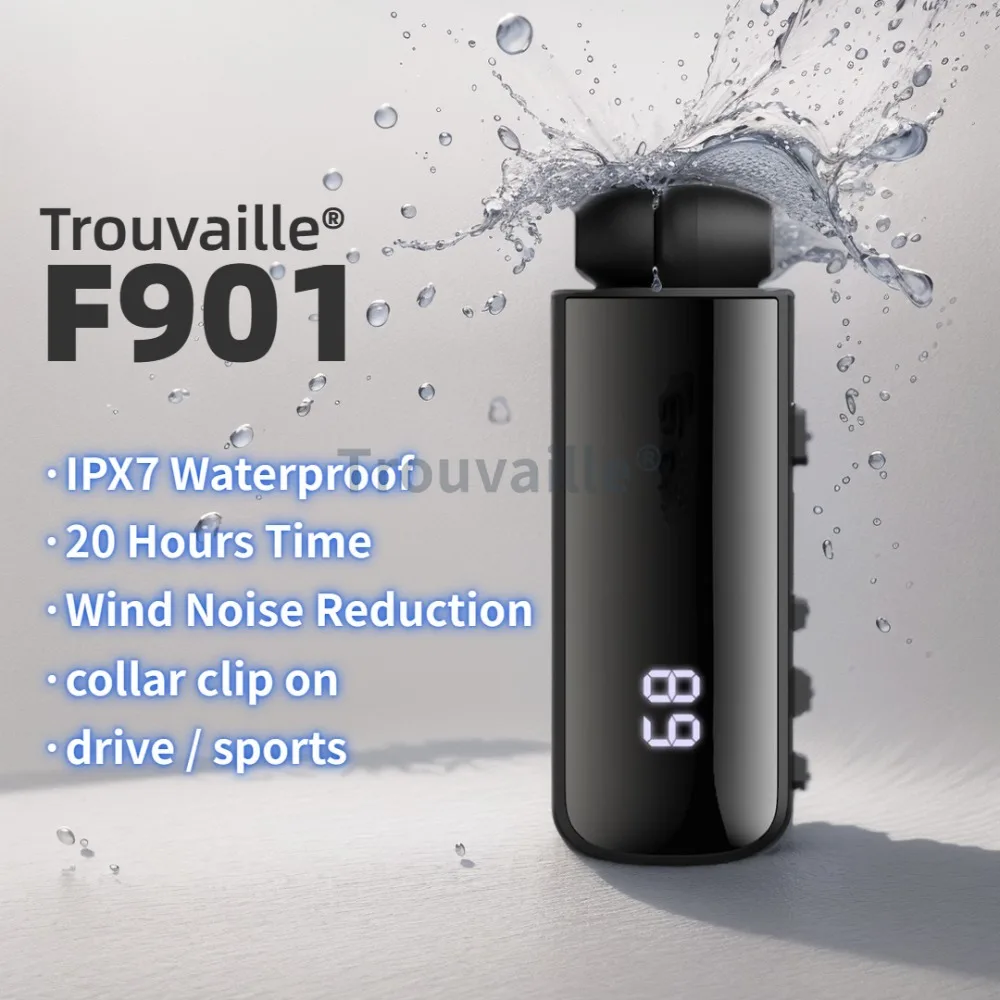 

Водонепроницаемые беспроводные наушники Trouvaille F901, bluetooth-наушники в Lotus, гарнитура громкой связи, шумоподавление