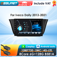 2Din CarPlay Android 13 Car Radio For Iveco Daily 2013-2021 car audio Car Multimedia Player GPS Navigation Autoradio 4G-LET SWC