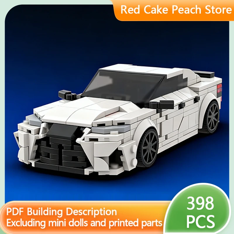 

Speed Racing Car Model MOC Building Bricks White Luxury Sports Sedan Modular Technology Children Holiday Gifts Assemble Toy Suit