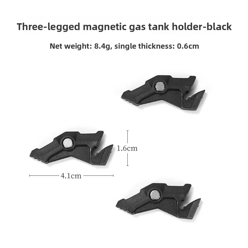 ISE MOUNT في الهواء الطلق مثلث حامل خزان الهواء المغناطيسي متعدد الوظائف خفيفة الوزن البلاستيك خزان الغاز حامل التخييم الملحقات