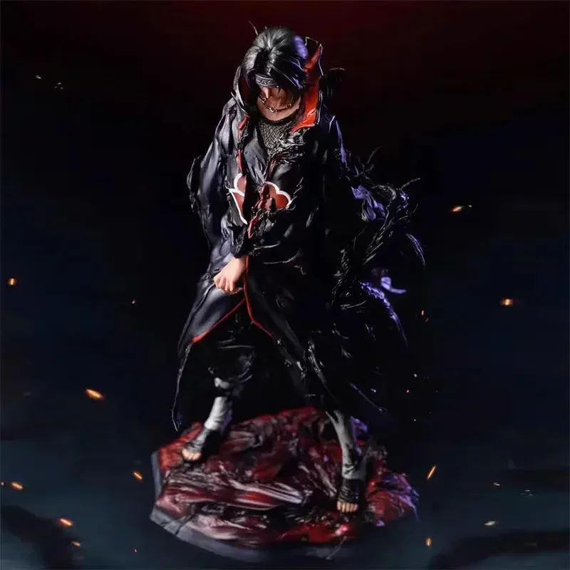 Anime NARUTO Figures Uchiha Itachi Action Figurine Gear 4 Naruto Shippuden Crow Model PVC Ornamen Statue for Children Doll Toys