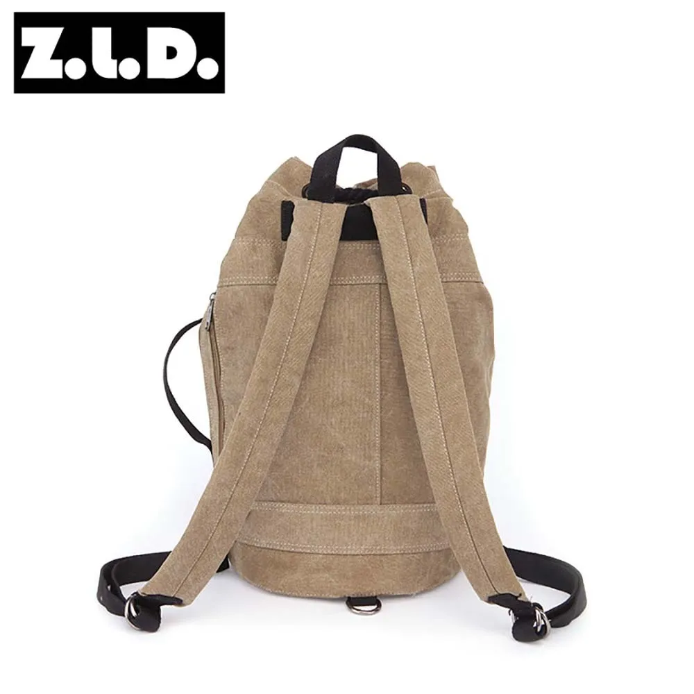 solid color school sport backpack canvas mens fashion leisure anti-theft backpack