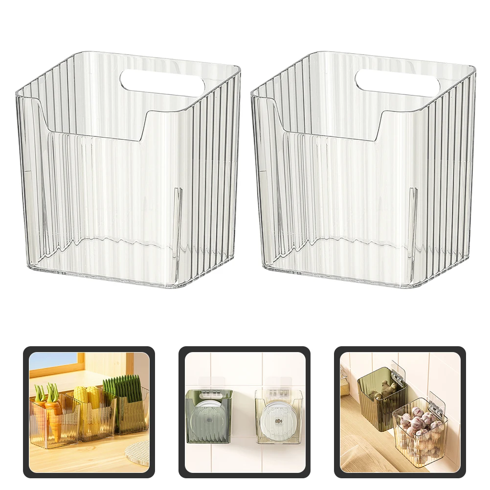 

2Pcs Refrigerator Fruit Vegetable Storage Boxes Large Capacity Clear Food Organizer Containers Fridge Fresh Refrigerator Crisper