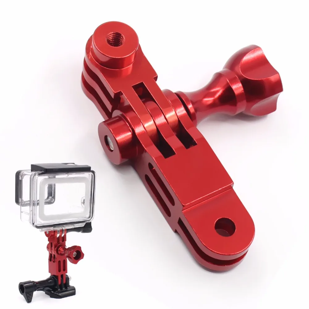 CNC-Aluminium-Drei-Wege-Schwenkarm-Montageadapter für GOPRO Hero 13 9 8 7 6 4 5 Sitzung DJI Yi SJcam EKEN AEE Sony Action-Kamera – Detail 11