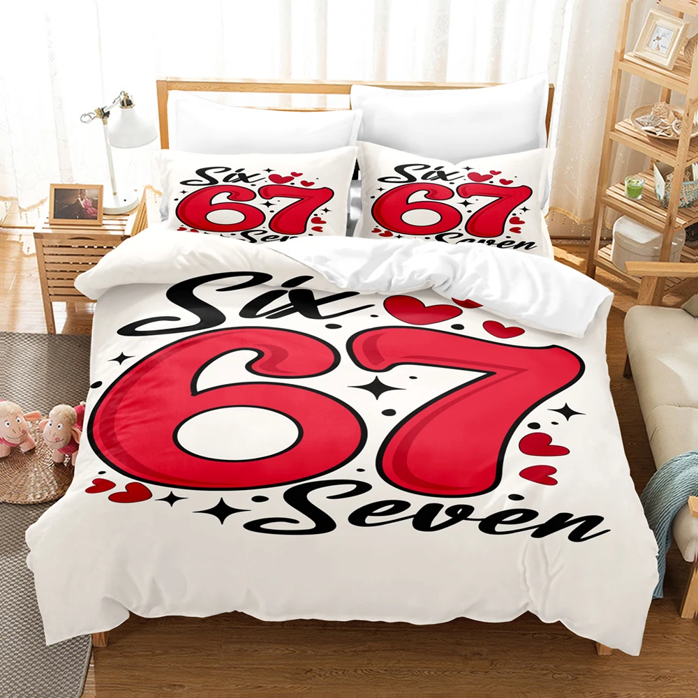 67 POP Culture 3D Print Bedding Set Modern Style Soft Duvet Cover Set King Queen Twin Size Birthday Gift for Bedroom Decor