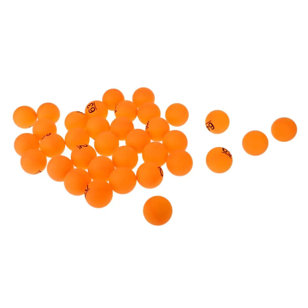 Orange Table Tennis Balls Number 51-100 Training Balls 40mm, 50s / Set