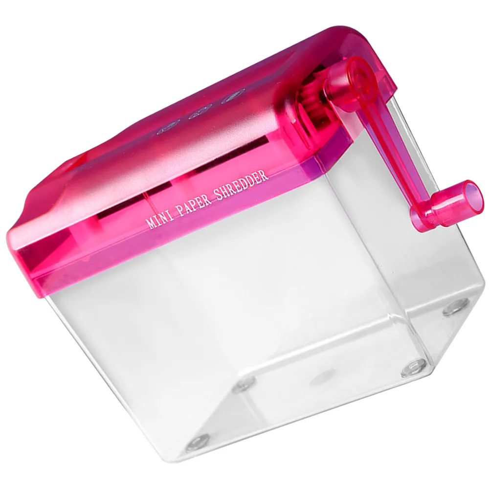 

Small Manual Paper Shredder Office Hand Shredder Portable Desktop Household School File Destruction Office Accessory