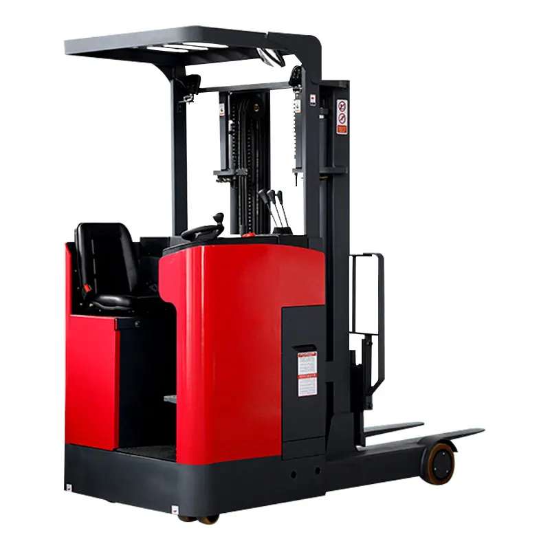 2t battery cheap electric stacker forklift reach stacker truck for sale