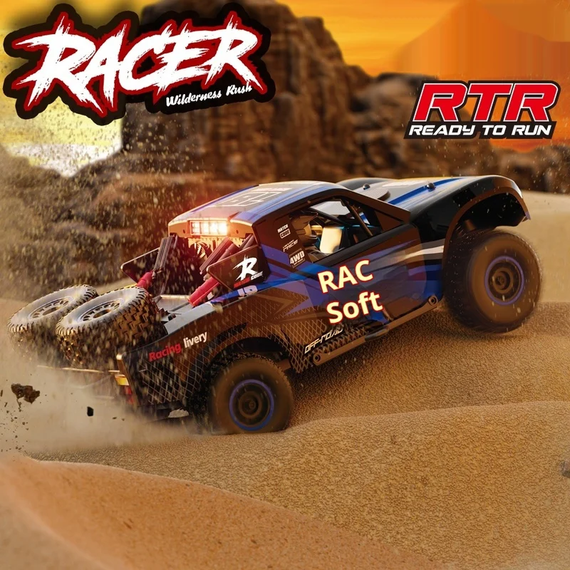 HB-RD1201 1:12 4WD High Speed Drift Short Course Truck with LED Lights Cruise Control Gyroscope HB Brushless RC Car Toys Gifts