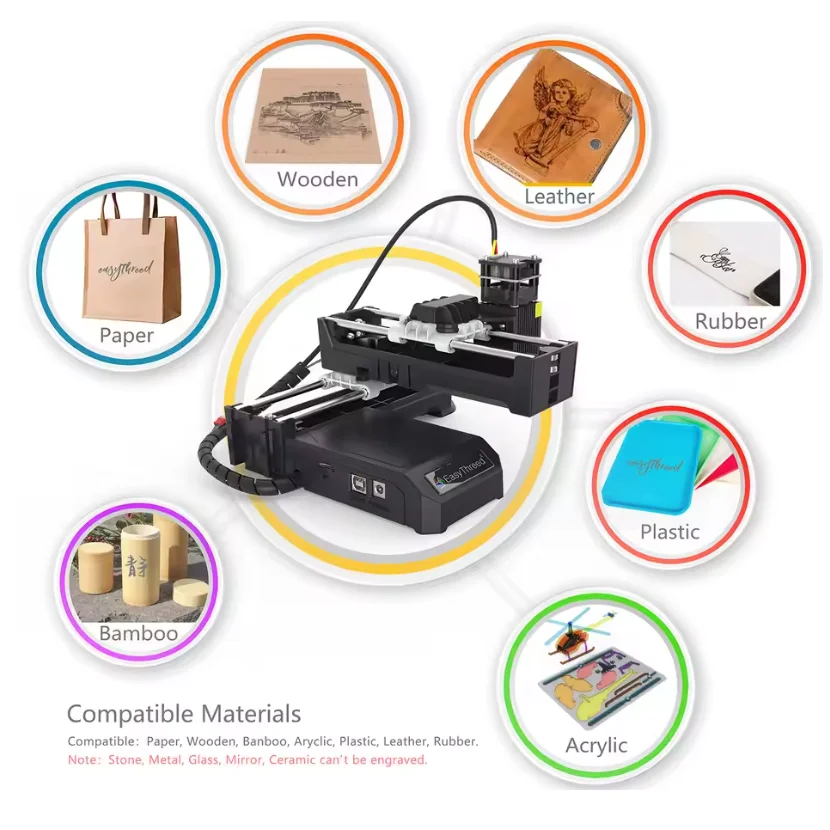 Easythreed Mini Portable Laser Engraver Diy Bluetooth Machine