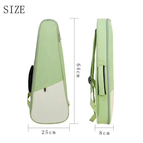 Imagen 2 del producto 23/24 26/27 pulgadas serie Rainbow ukelele guitarra pequeña con funda impermeable de algodón correas dobles mochila de guitarra acolchada
