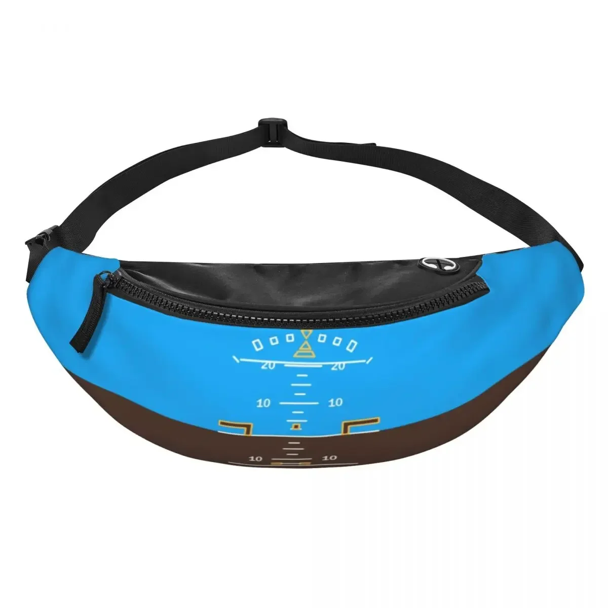 Attitude Indicator Fanny Pack for Cycling Camping Flight Pilot Airplane Aviation Aviator Crossbody Waist Bag Phone Money Pouch