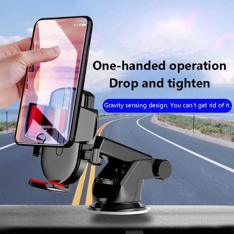 

Car Phone Holder Mount Auto Locking Universal Air Outlet Gravity Sensor Car Mobile Cell Support Gravity for iPhone Samsung