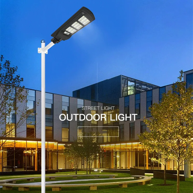 50W/100W/150W Solar Lamp Integrated Street Garden Outdoor Projection Light Sensor Remote Control Spotlight