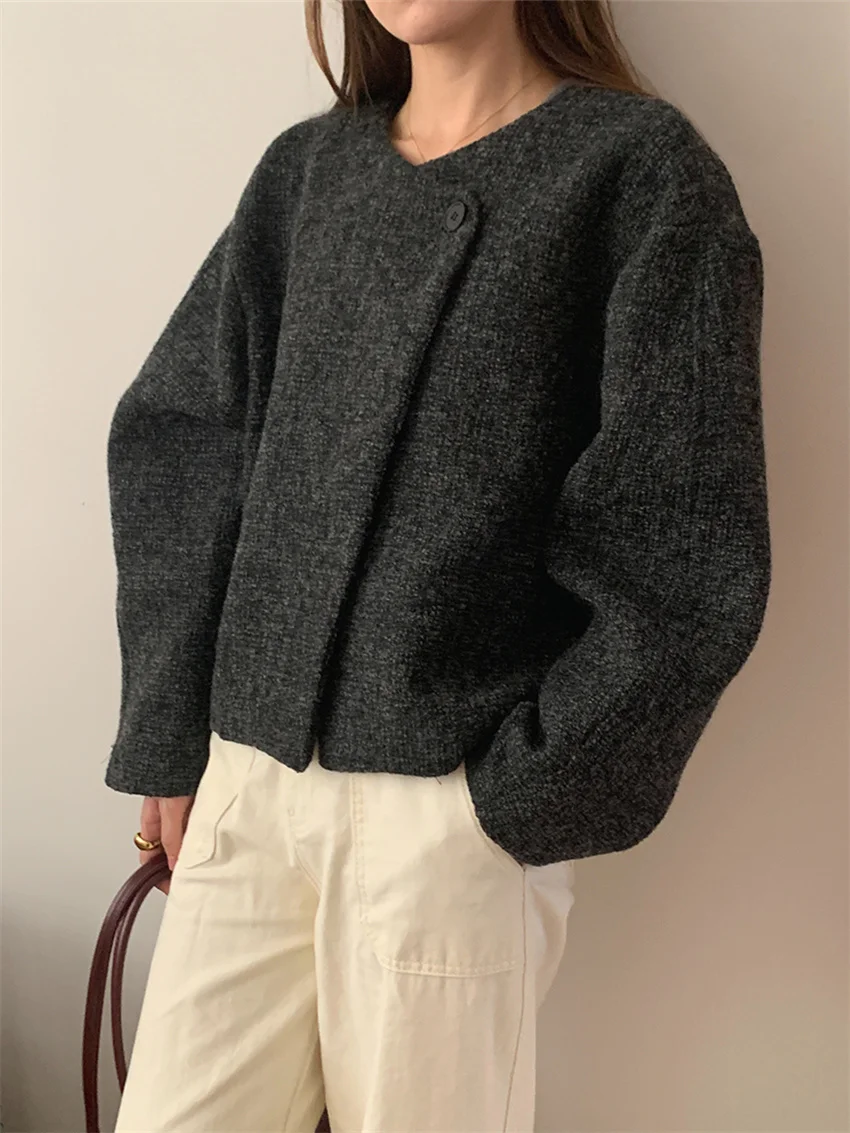 

Alien Kitty Stylish Work Wear Coats Women Gentle Winter High Street 2023 Loose Elegant OL All Match Office Lady New Slim