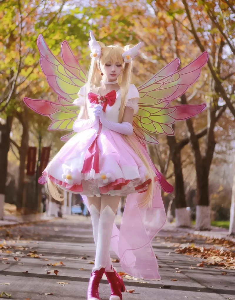 

Xia Anan Flower Angel Cosplay Costume Set Little Flower Fairy for Halloween Carnival Party Event Anime Adult COS Christmas Gift