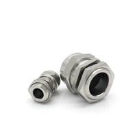 PG Type 304 Stainless Steel Cable Gland IP68 Metal Waterproof Fixing Joint PG7 PG16 PG25 M32 M25 Nickel Coated Connector M12 M16