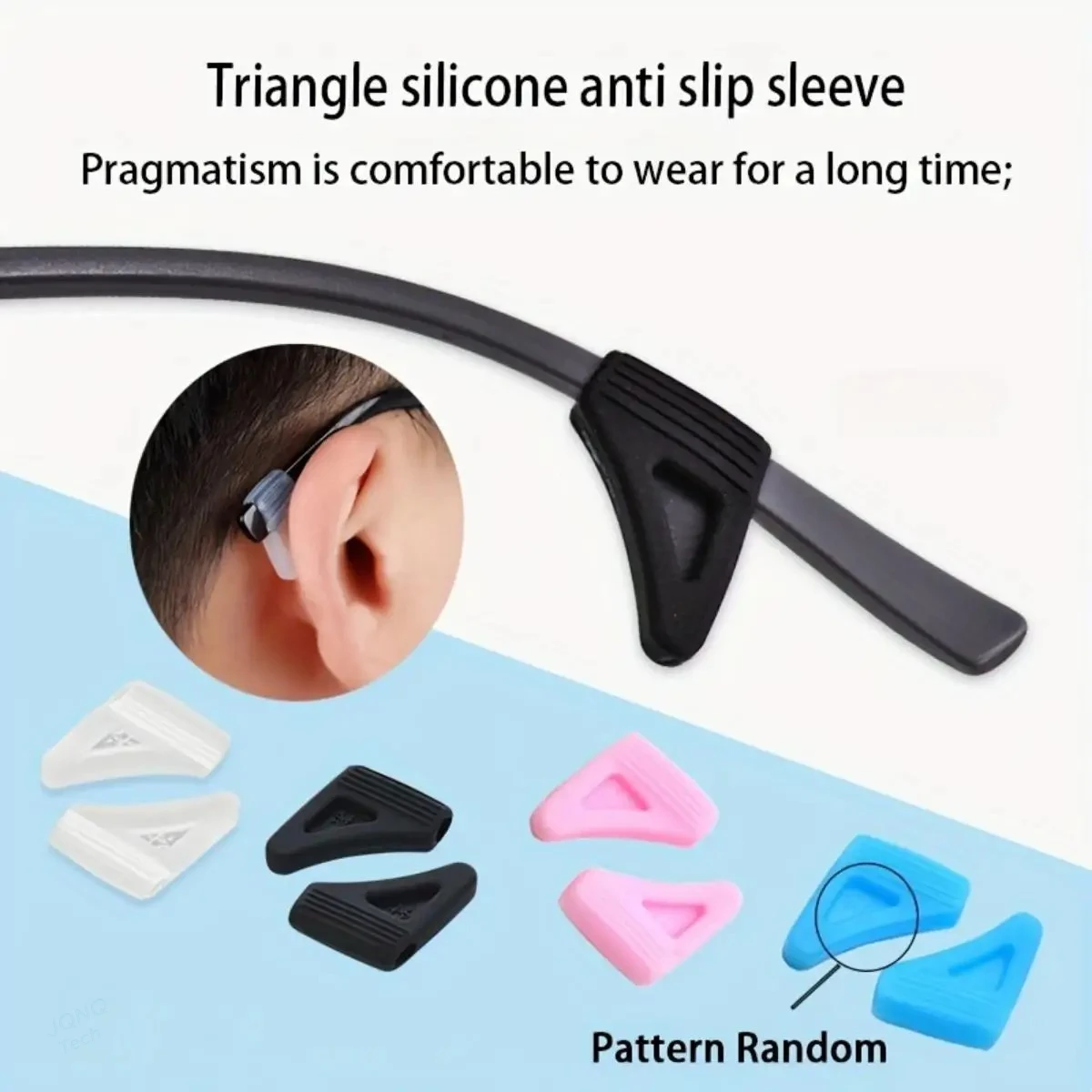 5 Pairs Silicone Eyeglasses Ear Hooks Anti-Slip Temple Tips for Sport Glasses Comfortable Secure Fit Protective Sleeve Retainer