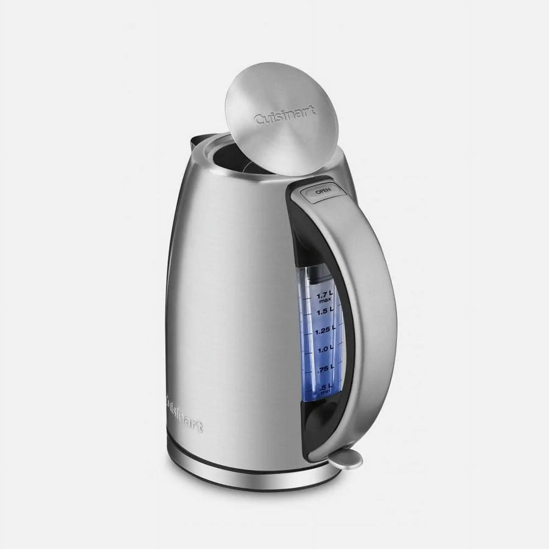

1500 W 1.7L Electric Kettle, Stainless Steel with 360° Swivel Cordless Connector