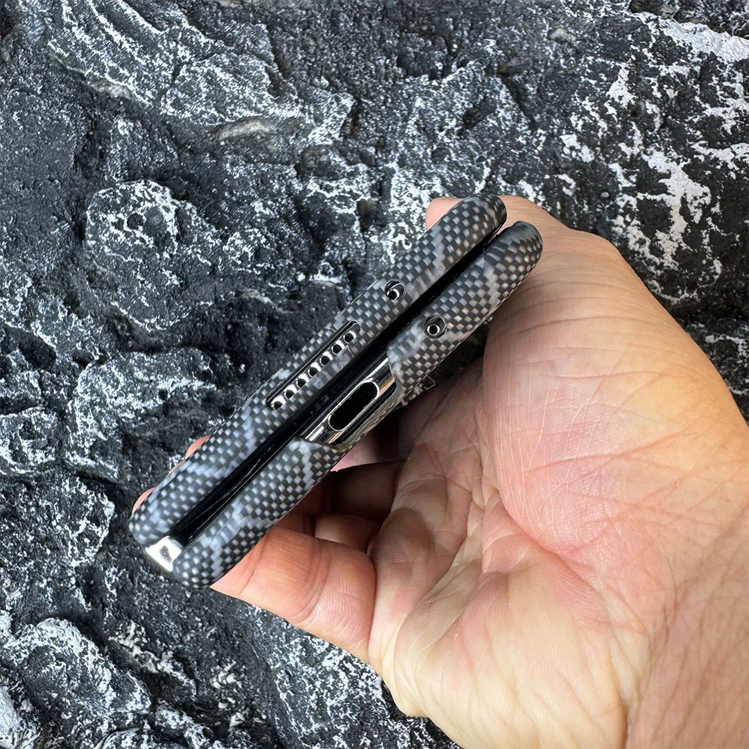 ACC-funda de teléfono de fibra de carbono para Huawei Mate X5, con funda de teléfono de fibra de aramida Magsafe, ultrafina, anticaída, Business Shell