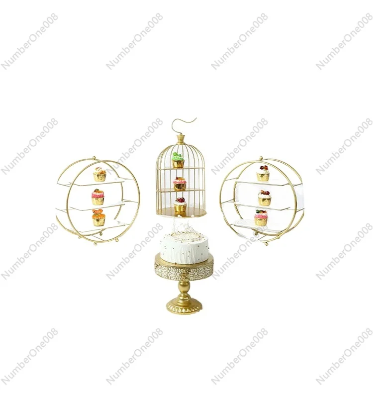 

Dessert Table Ornament Display Rack Wedding Decoration Props Cake Rack Afternoon Tea Dim Sum Rack Tea Break Set