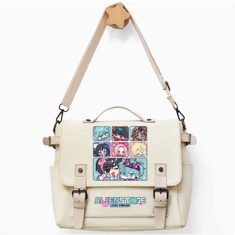 Bolso de escenario de alienígena de Anime, bolso escolar con decoración de cinturón, bolso de mensajero para estudiantes y ocio a la moda