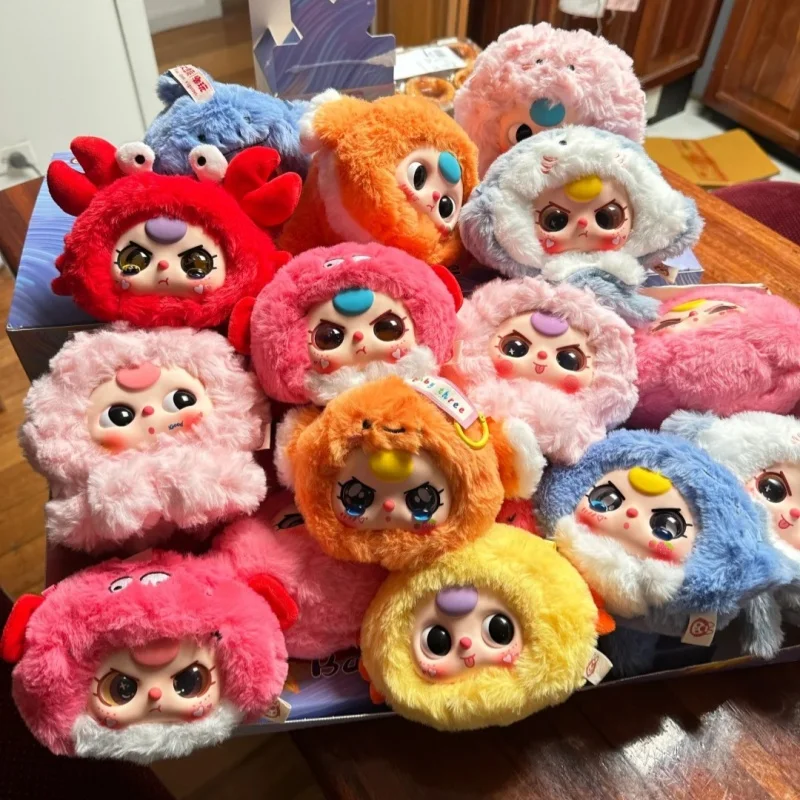 

Подлинная в наличии Baby Three Romantic Ocean Series, плюшевая слепая коробка, модная сумка с подвеской для игр, милая кукла, подарок на день рождения