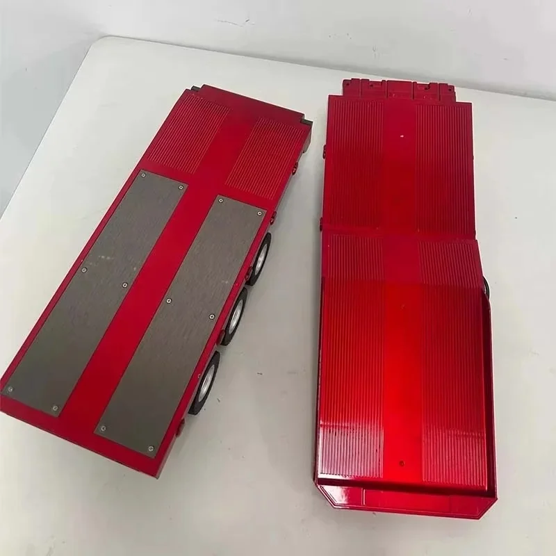 Full Size Alloy Cargo Trailer RC Truck Accessory Simulation Hauling Model Only Trailer No Tractor Head Included