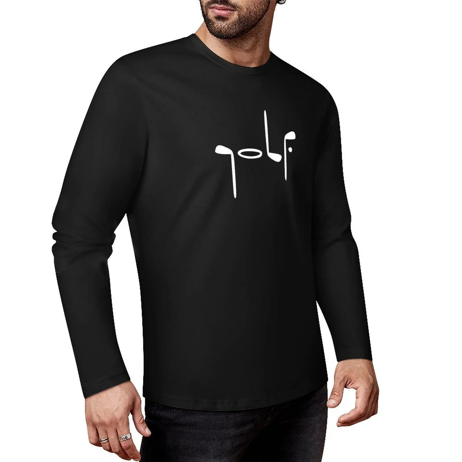 

golf Long T-Shirt t-shirts man cute tops black t shirt men t shirt