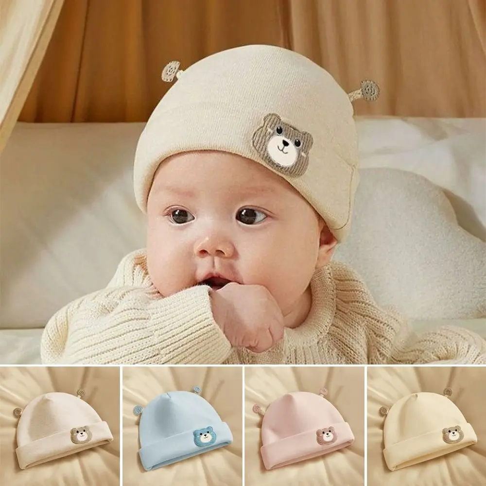 

New Thickened Warm Hats Cartoon Bear Bonnet Caps Winter Warm Newborn Pullover Hat Outdoor Hats & Caps