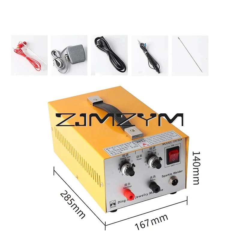 maquina de solda a ponto 30a soldador de ponto de pulso portatil equipamento de processamento de joias de ouro e prata 01