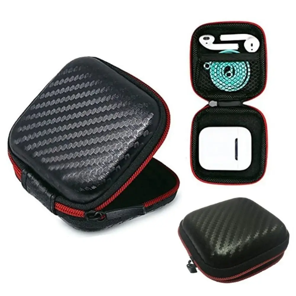 

Practical Portable COB LED Storage Case Mini Square Zipper Bag Compression Resistant EVA Packaging Box