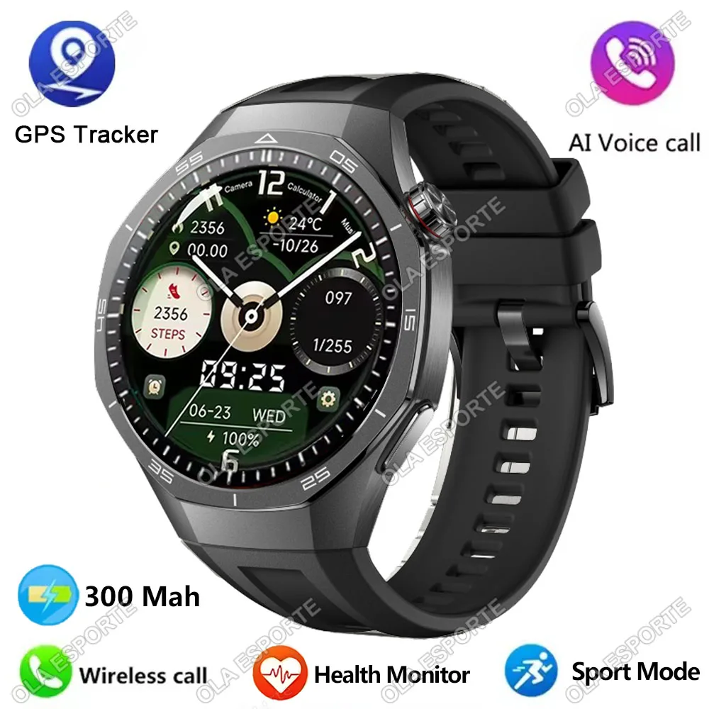 2026 Watch 5 Pro GPS Track Smartwatch Heren 360*360 AMOLED Scherm BT Oproep Fitness IP68 Waterdicht Gezondheidsmonitor Mannen Smartwatches