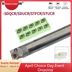 Barra di taglio in acciaio al tungsteno-SDQCR/ -SDUCR/-STFCR /-STUCR utensile per tornitura interna inserto DCMT tornio utensile da taglio per barenatura