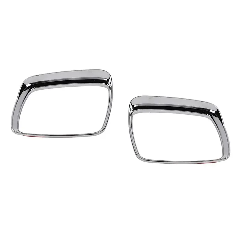 For Dodge Journey Fiat Freemont 2013-2016 Chrome Car Rear View Mirror Trim Rain Ryebrow Frame Sticker Accessories-A91R