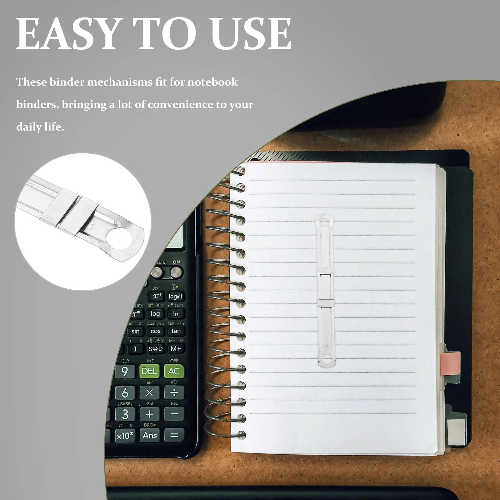 100 Pcs Metalbindingclipbindingringbindingstrip Stationery Clips Supplies Stitching Practical Bookbinding Office